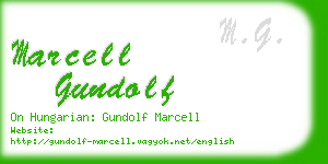 marcell gundolf business card